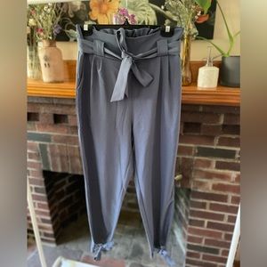 Grace Karin blue tie paper bag pants - size medium!